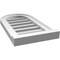 Ekena Millwork Round Top Surface Mount PVC Gable Vent: Functional, w/ 2"W x 2"P Brickmould Sill Frame, 12"W x 22"H GVPRT12X2203SF - alternate 2